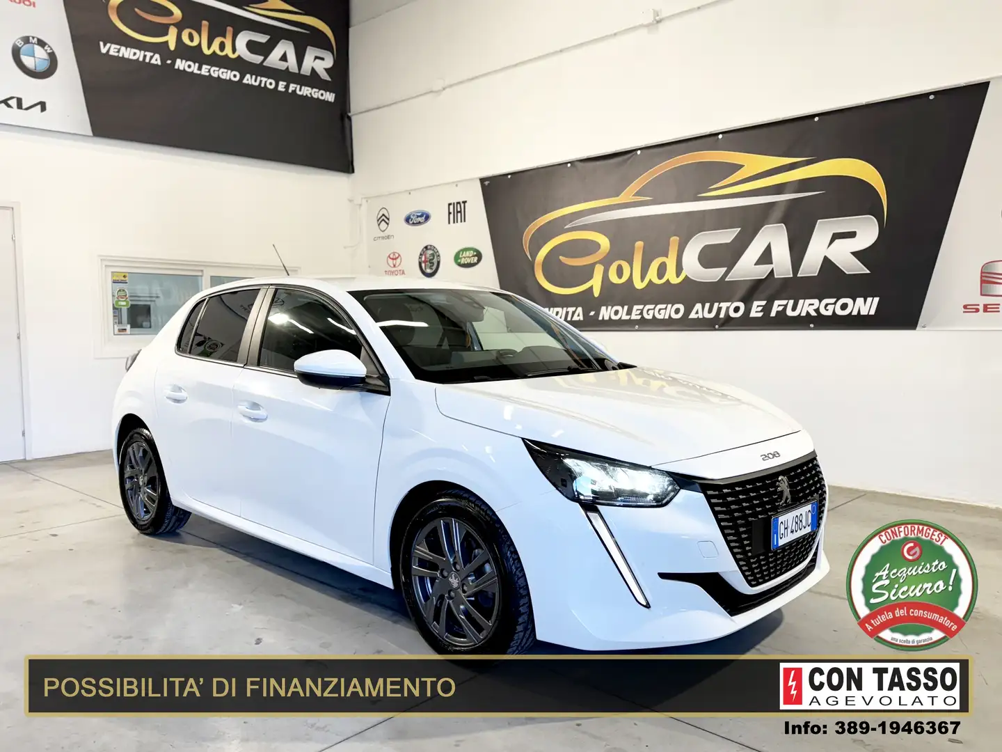 Peugeot 208 208 1.5 bluehdi Active Pack s Bianco - 1