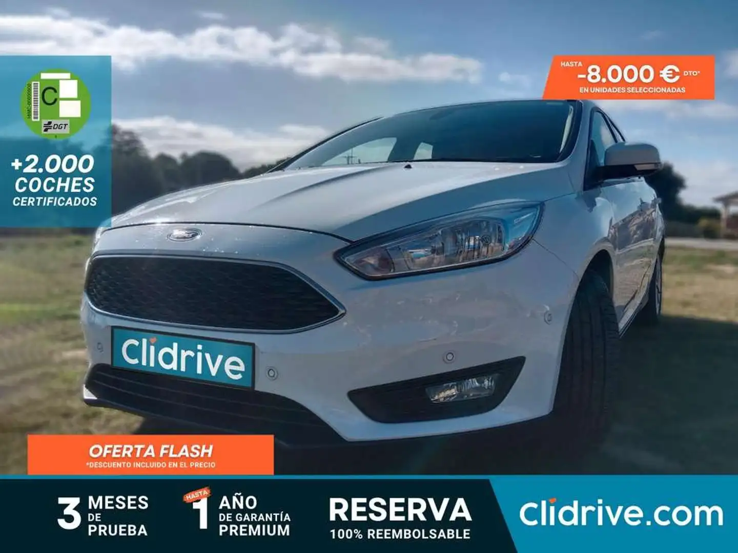 Ford Focus 1.0 Ecoboost Titanium 125 Blanc - 1