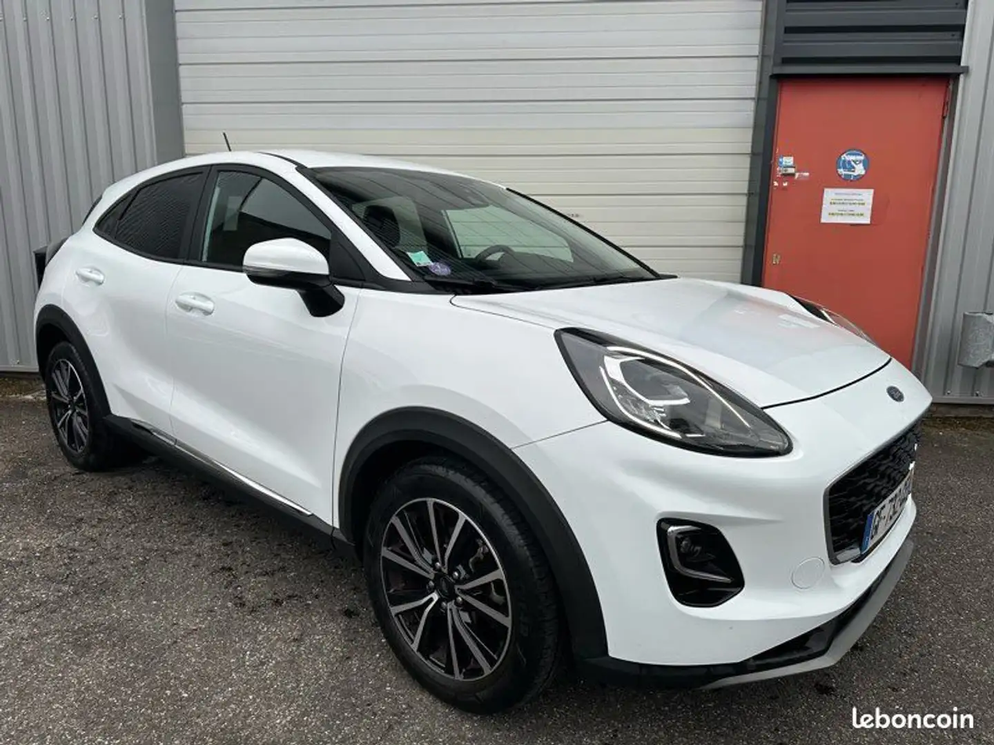 Ford Puma ii 1.0 flexifuel 125 s&s mhev titanium gps Blanc - 1