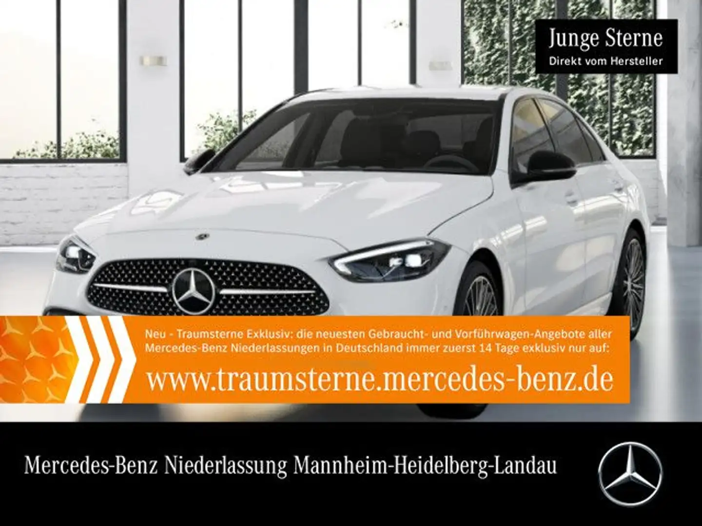 Mercedes-Benz C 180 AMG WideScreen LED Night Kamera Spurhalt-Ass White - 1