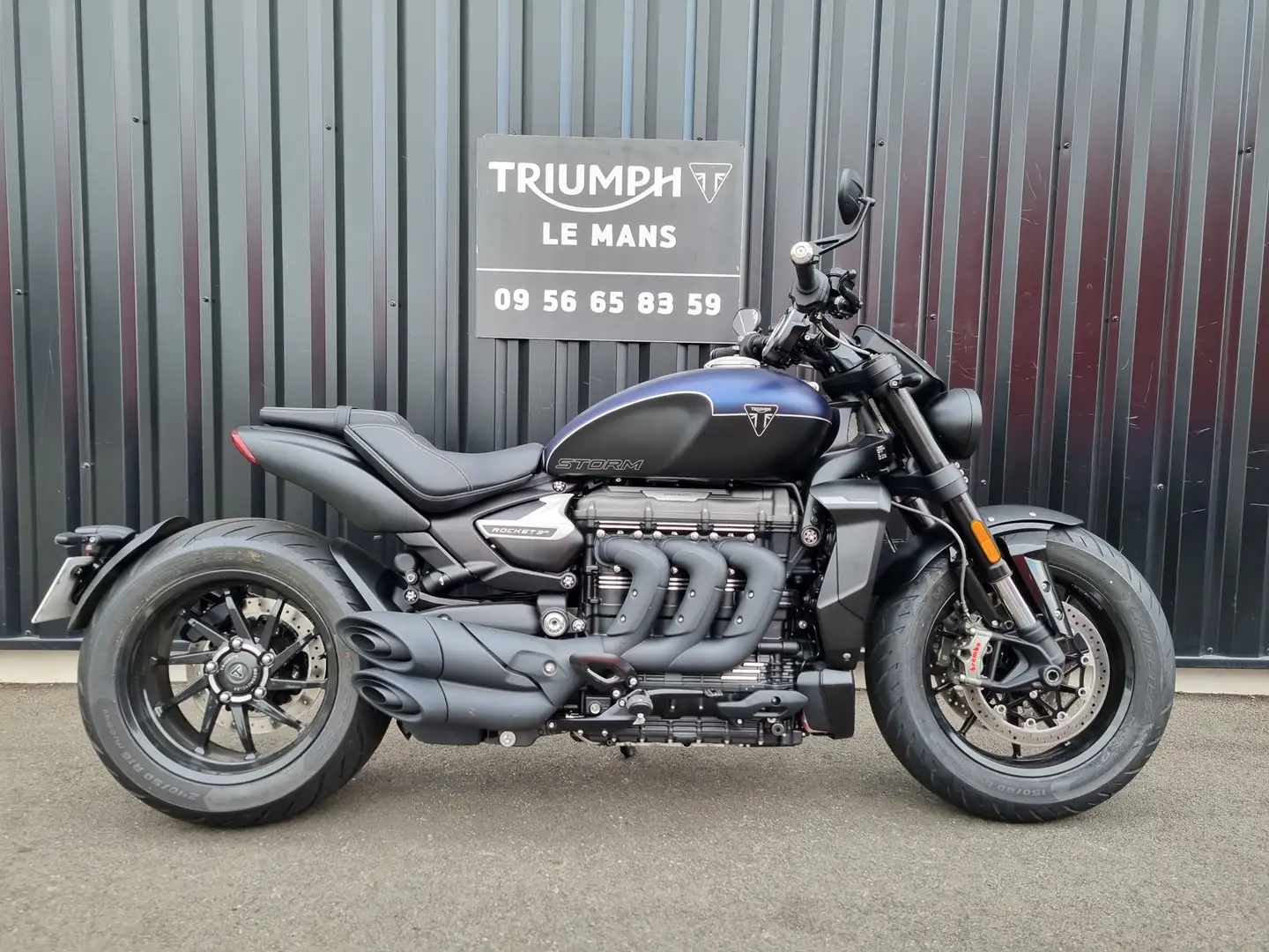 Triumph Rocket 3 R Bleu - 1