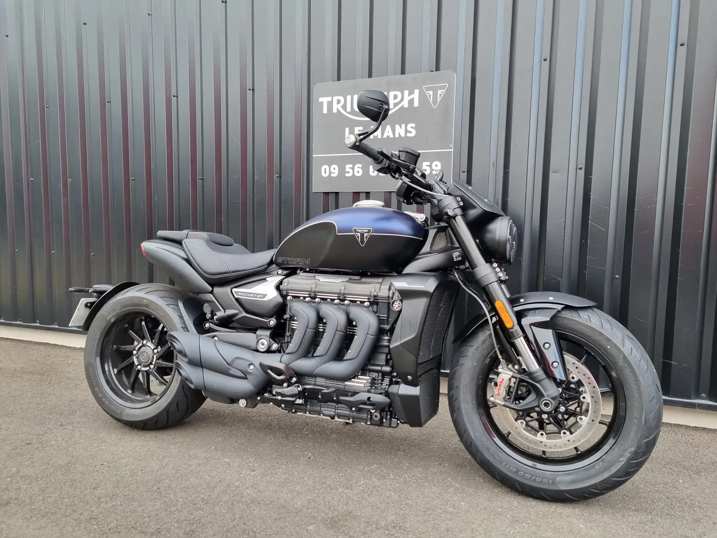Triumph Rocket 3 R Bleu - 2