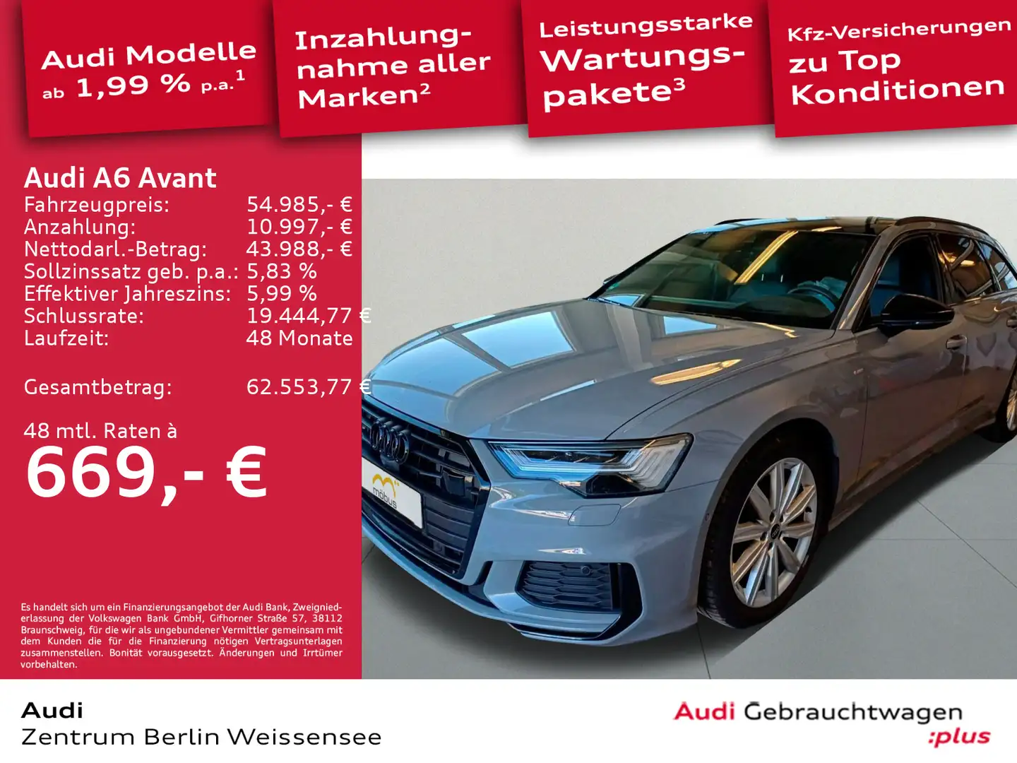 Audi A6 55 TFSI S-TRO*QUA*MATRIX*PANO*HUD*B&O** Gris - 1