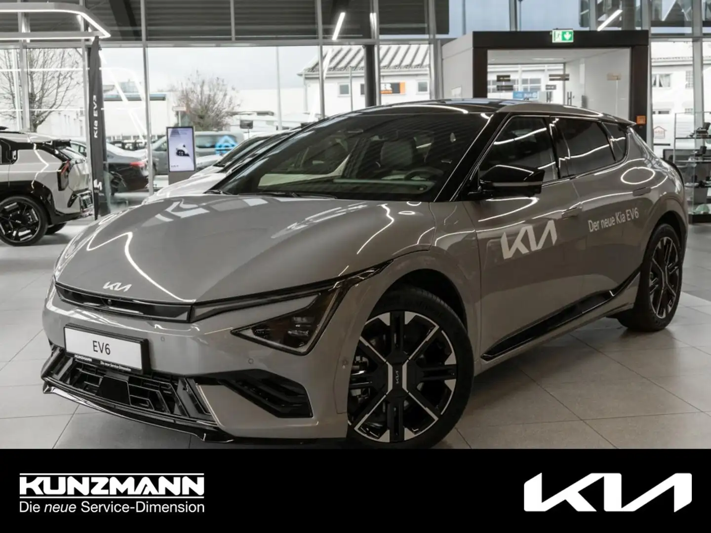 Kia EV6 84 kWh AWD GT-Line Navi Klima Kamera HeadUp Grau - 1