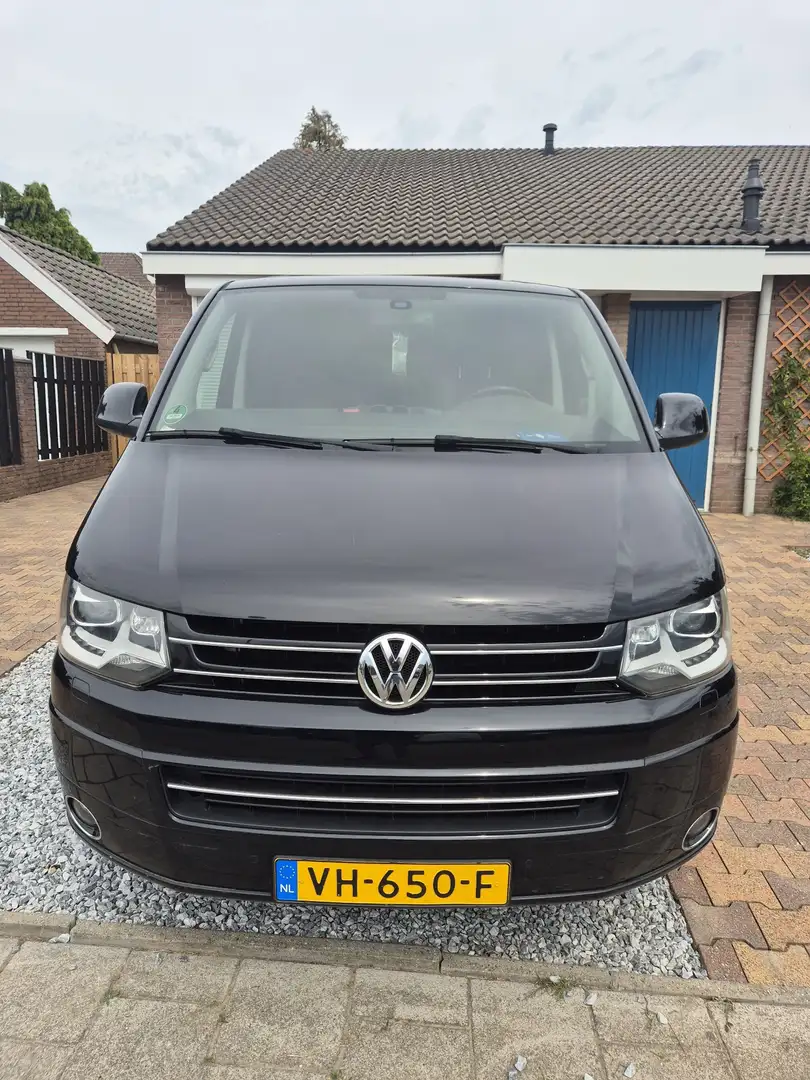 Volkswagen T5 Transporter T5 VERLENGD  DUBBELE CABINE Zwart - 1