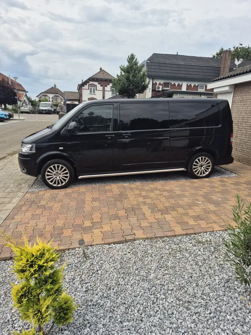 Volkswagen T5 Transporter T5 VERLENGD  DUBBELE CABINE Zwart - 2