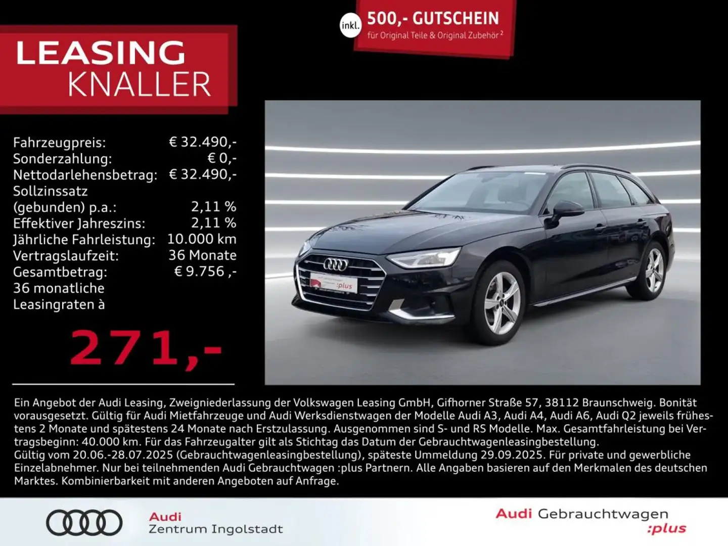 Audi A4 Avant 35 TFSI NAVI ACC Kamera virtual Advanced Schwarz - 1