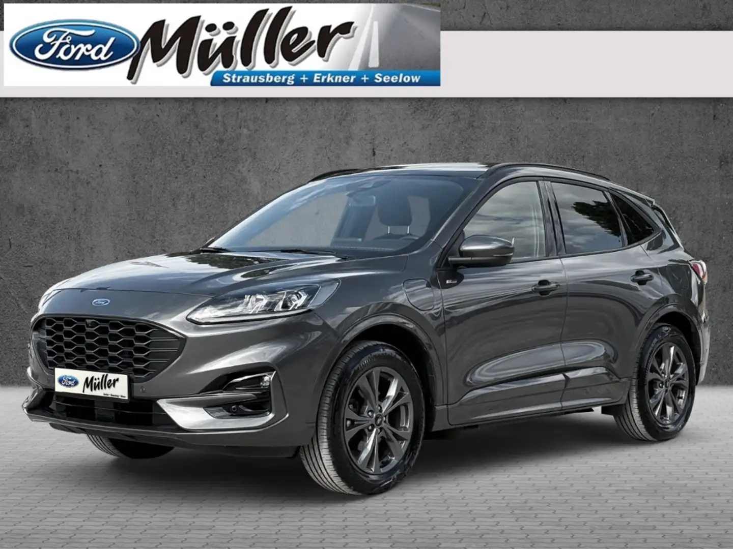 Ford Kuga Plug-In Hybrid 2.5 PHEV ST-Line AHK Panoramadach Gris - 1