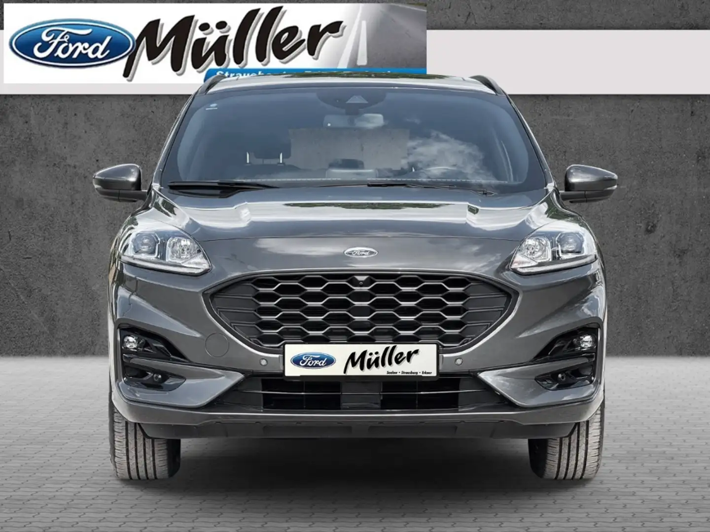 Ford Kuga Plug-In Hybrid 2.5 PHEV ST-Line AHK Panoramadach Gris - 2