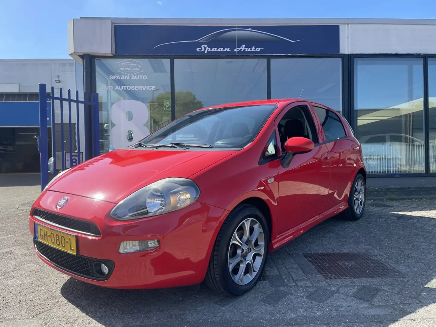 Fiat Punto Evo 0.9 TwinAir Lounge l CRUISE l AIRCO Rouge - 1