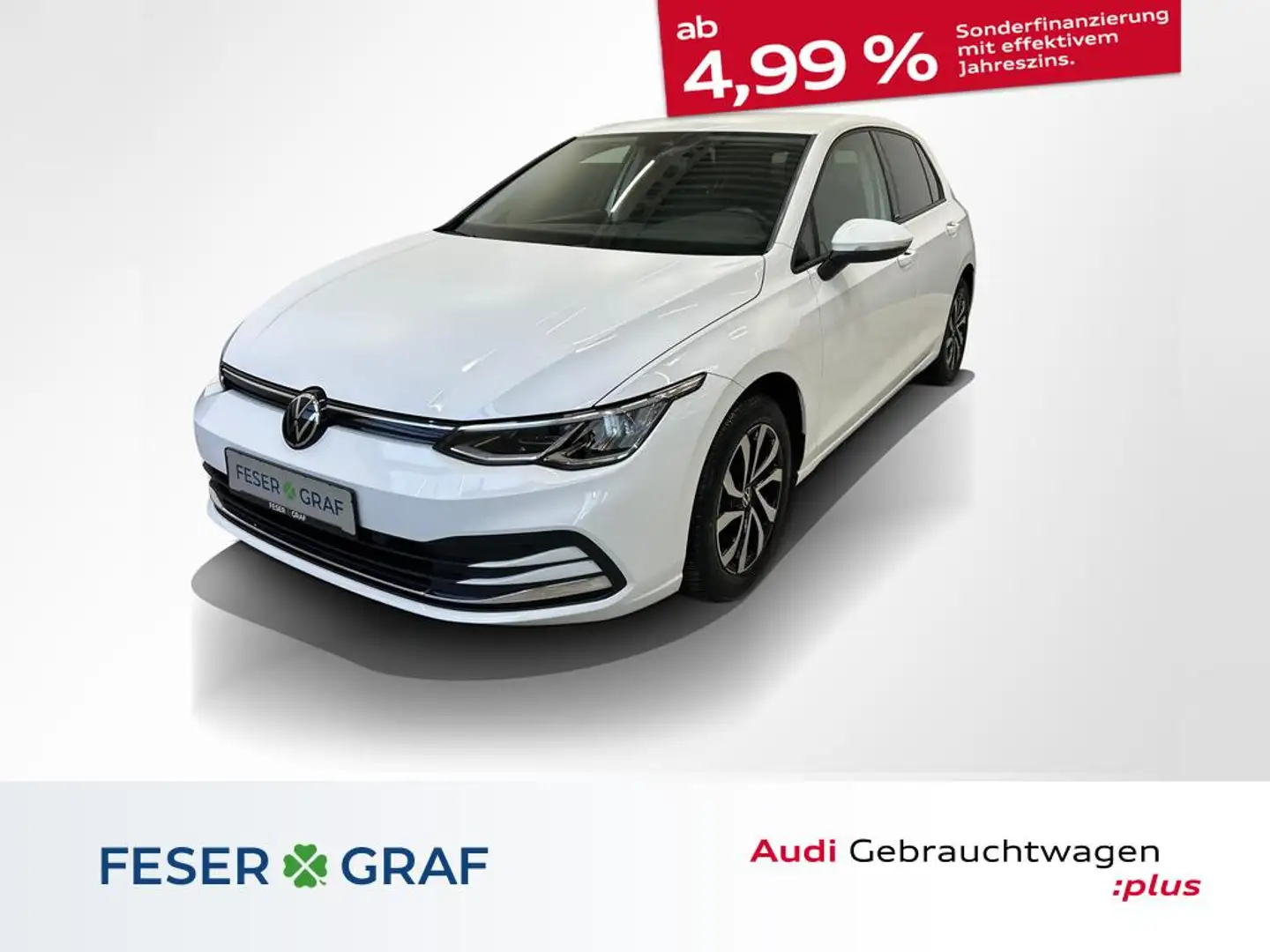 Volkswagen Golf Life 1.5 TSI Navi SHZ PDC Blanco - 1