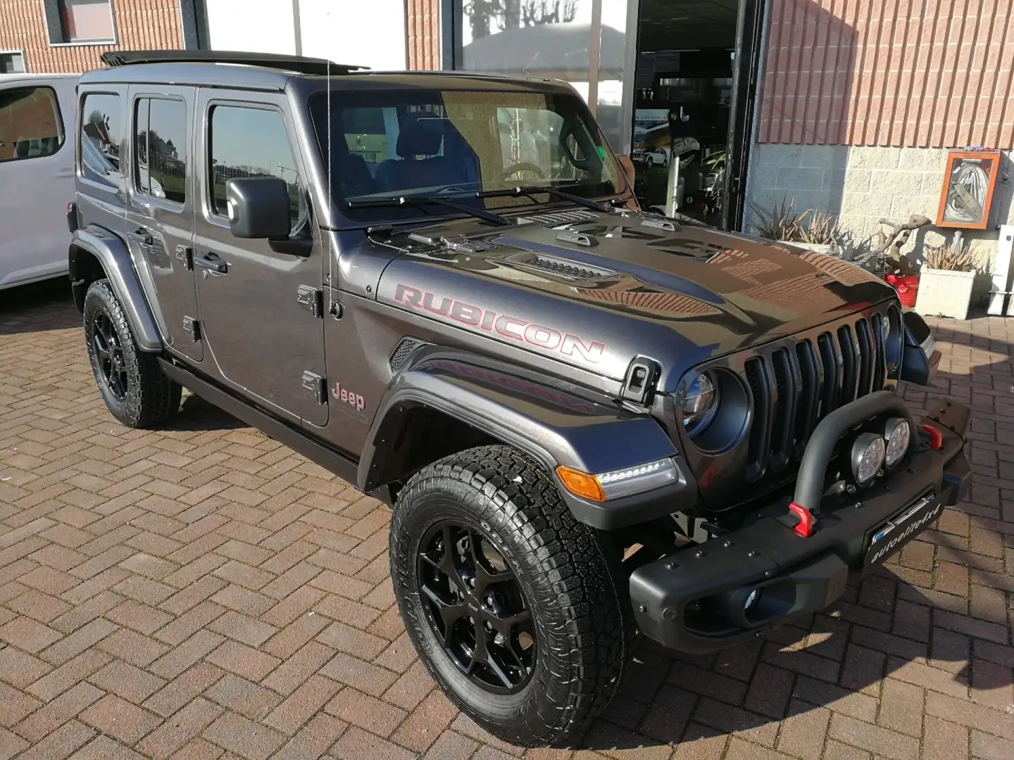 Jeep Wrangler Unlimited 2.2 Mjt II Rubicon SKY ONE TOUCH Grigio - 2