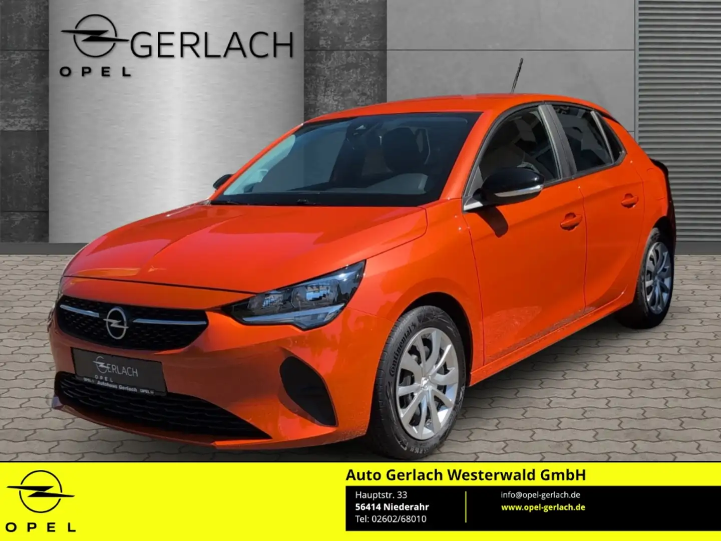 Opel Corsa F Edition 1.2 Turbo EU6d  Musikstreaming DAB SHZ Orange - 1