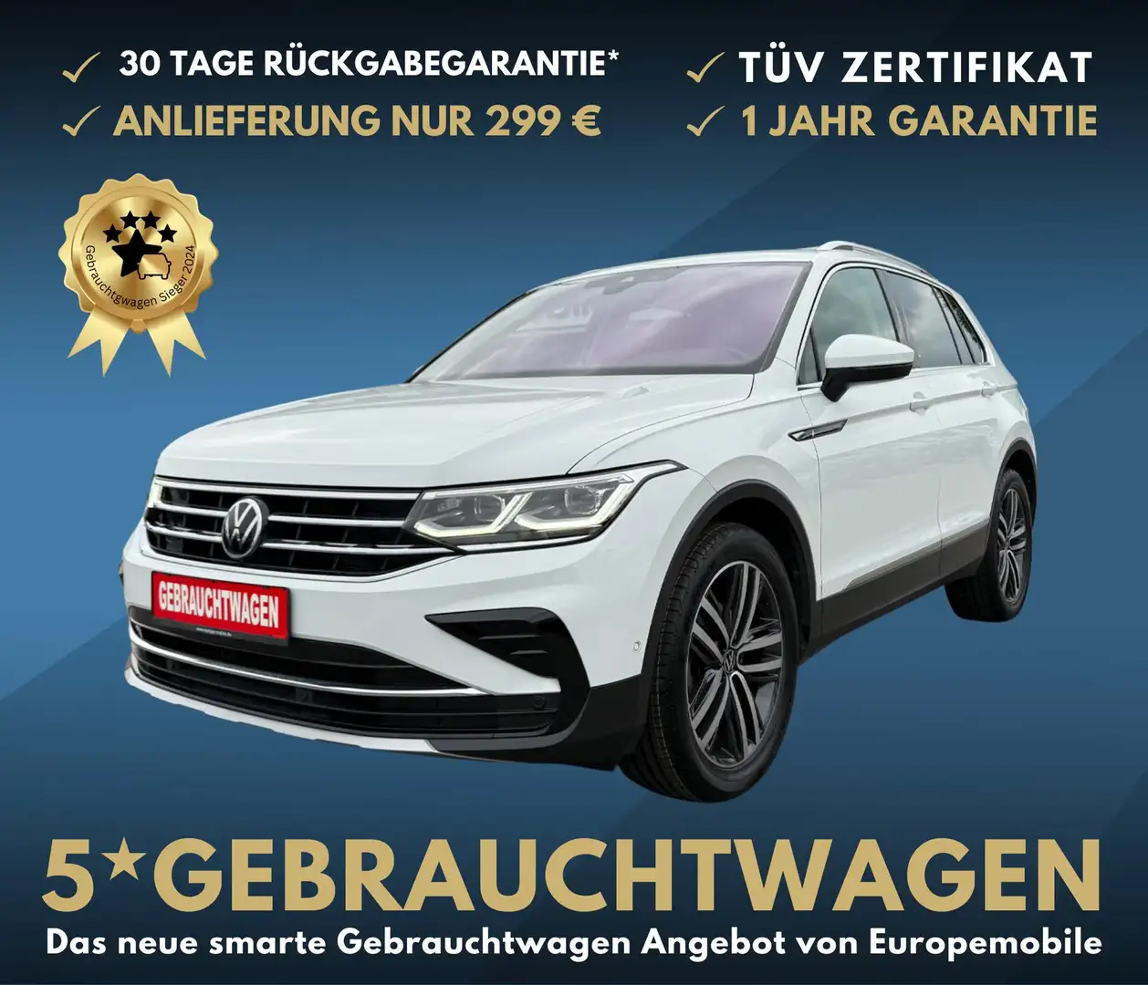 Volkswagen Tiguan Elegance FULL PACK I 1.5 TSI EVO 150 DSG NAV,IQ... Blanc - 1