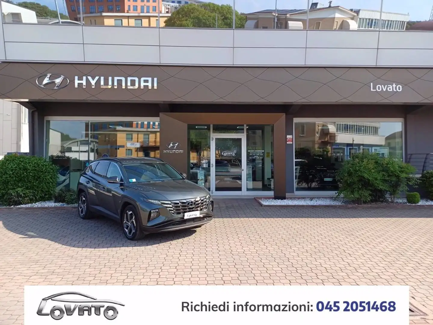 Hyundai TUCSON 1.6 HEV aut. XLine + 19 Grijs - 1