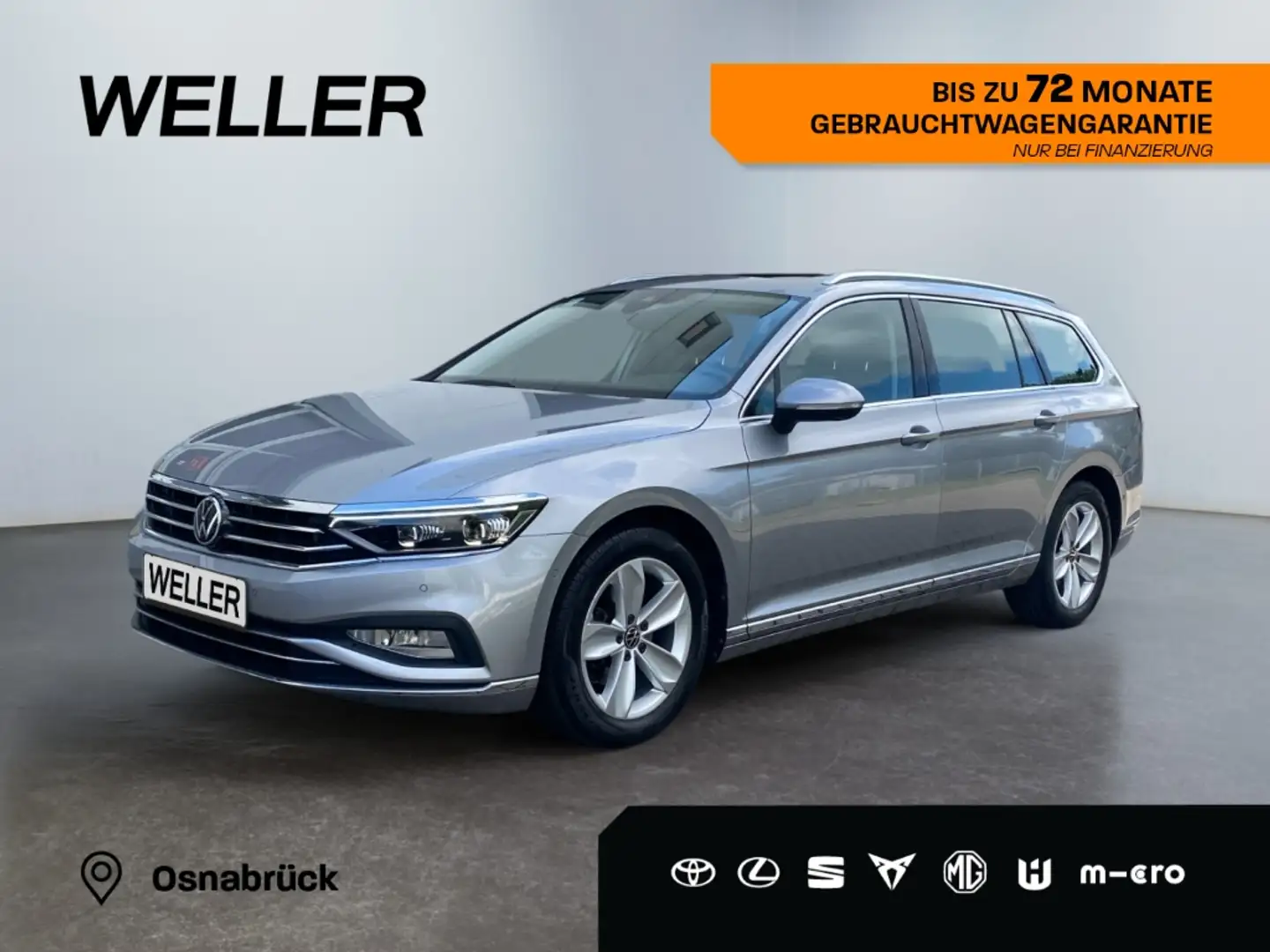 Volkswagen Passat Variant 2.0 TSI Elegance *Leder*360°Pano* Silber - 1