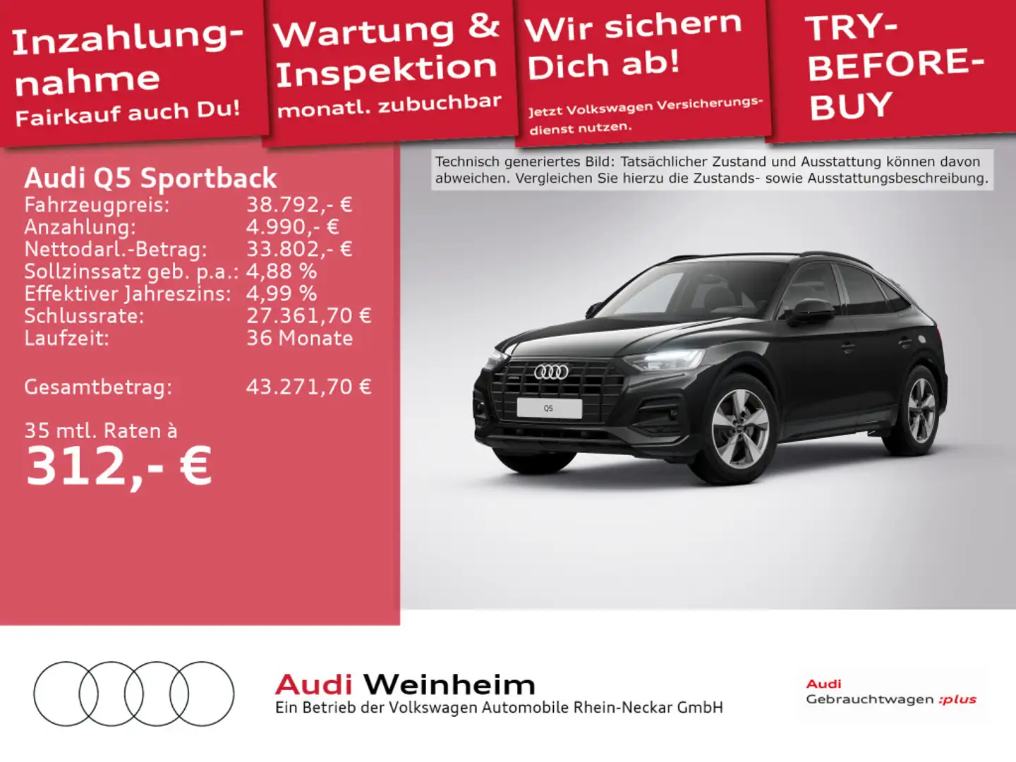 Audi Q5 40 TDI quattro Black-Paket Kamera L Schwarz - 1