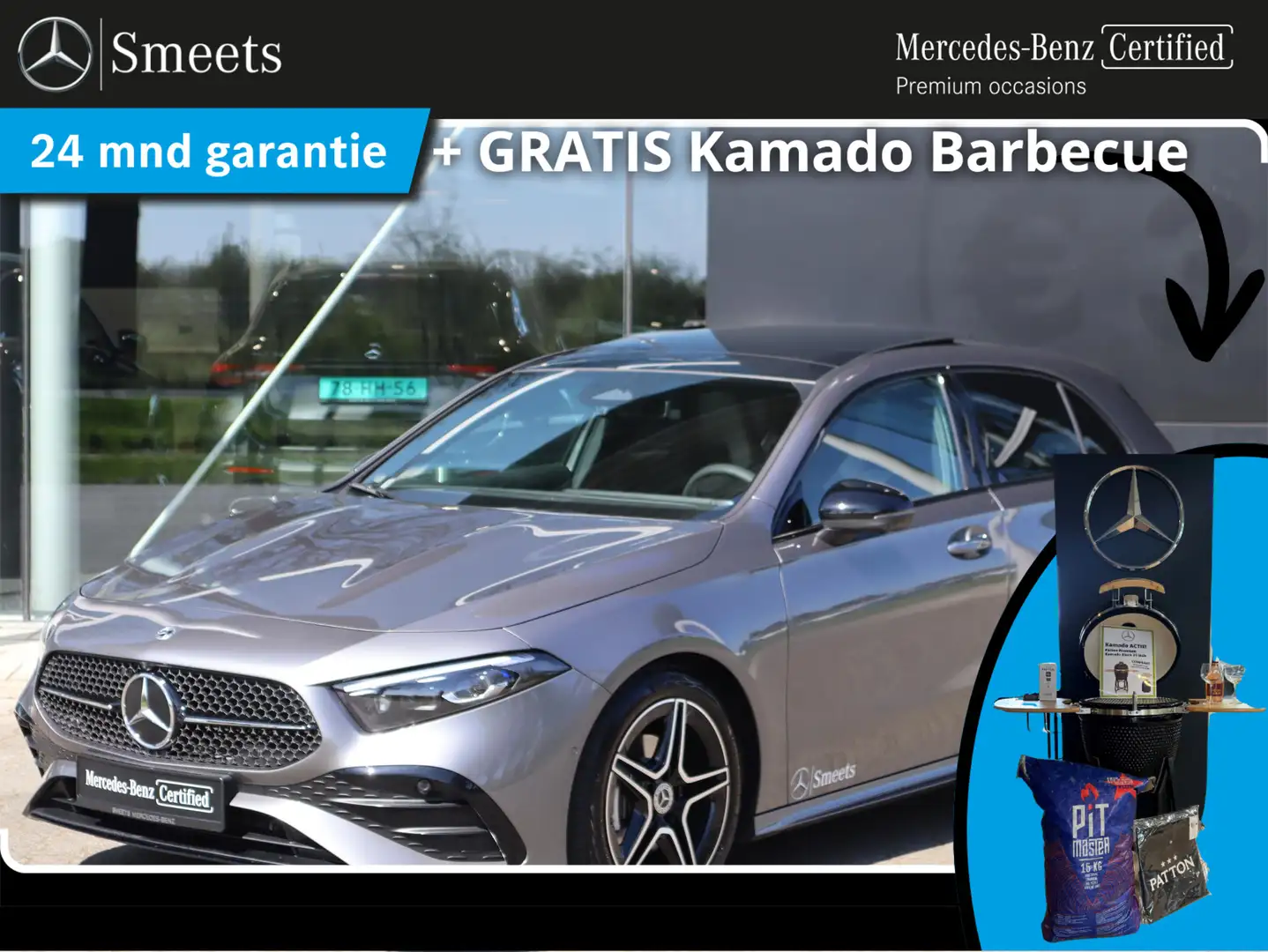 Mercedes-Benz A 180 Business Solution AMG line | Panoramadak | 360 cam Grigio - 1
