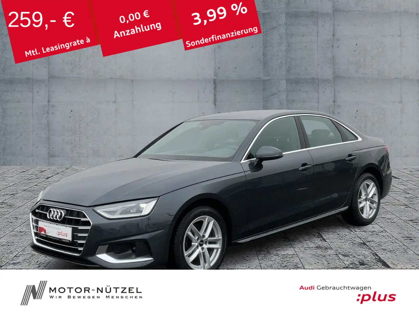 Audi A4 35 TDI S-TR ADVANCED NAVI+RFK+GRA Gris - 1
