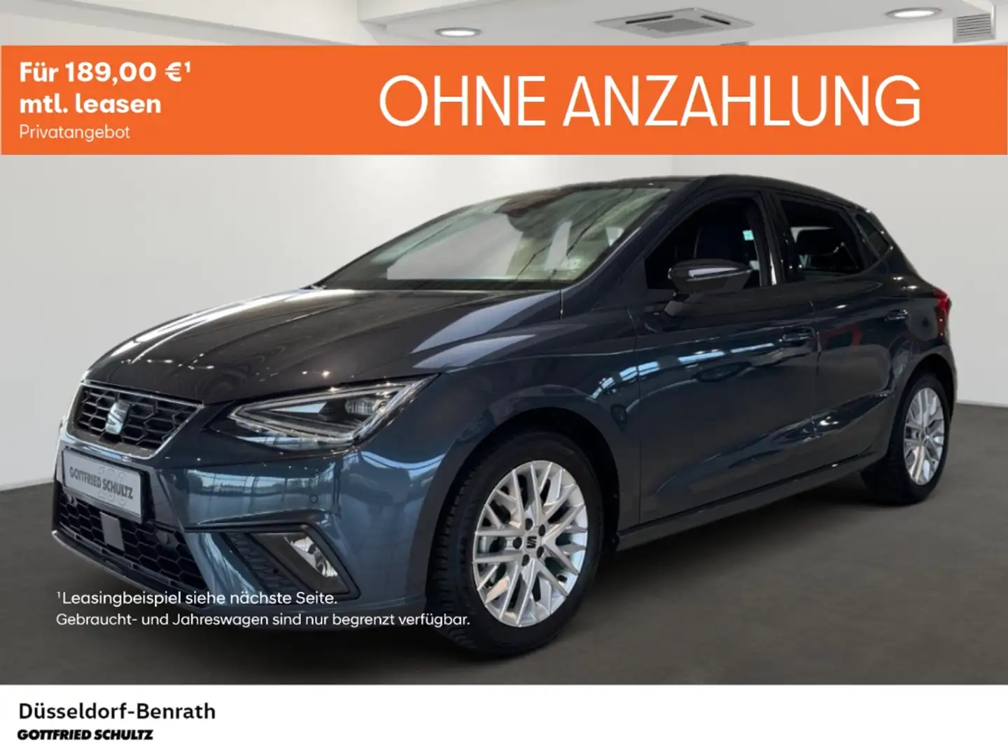 SEAT Ibiza FR 1.0 TSI DSG Voll-LED Navi Einparkhilfe Rückfahr Grau - 1