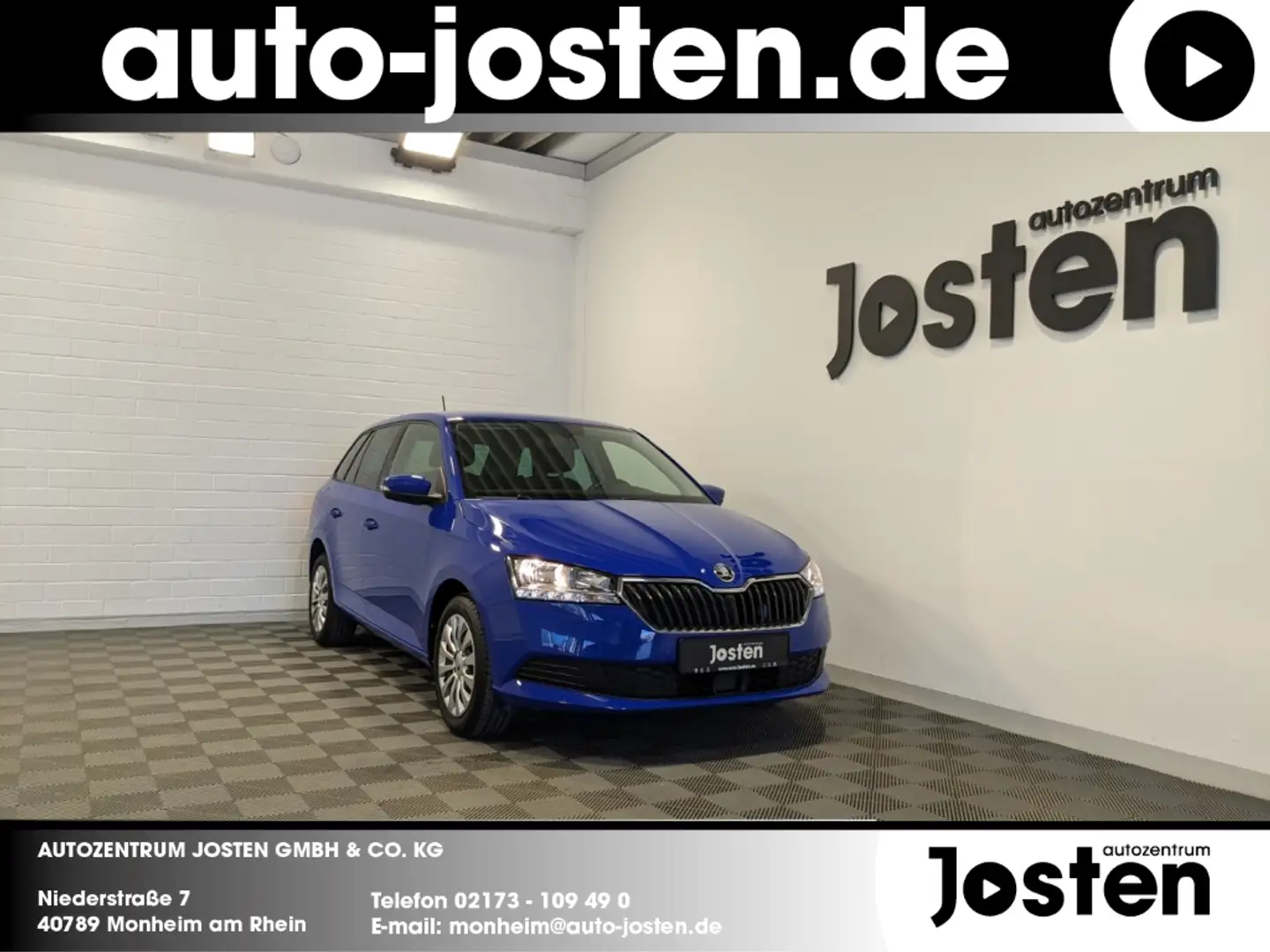 Skoda Fabia Combi 1.0 TSI Navi DAB Klima CarPlay PDC Blau - 1