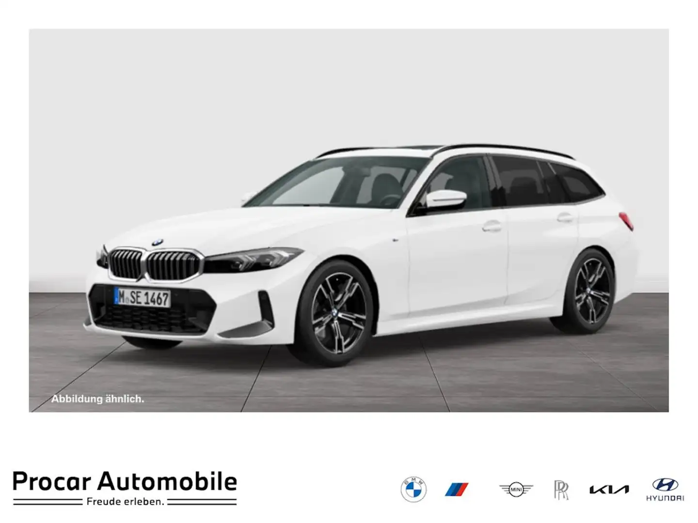 BMW 318 d M SPORT+PANO+PA+KOMFORTZG Weiß - 1