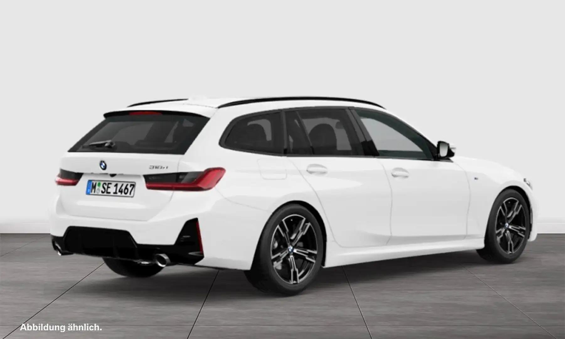 BMW 318 d M SPORT+PANO+PA+KOMFORTZG Weiß - 2