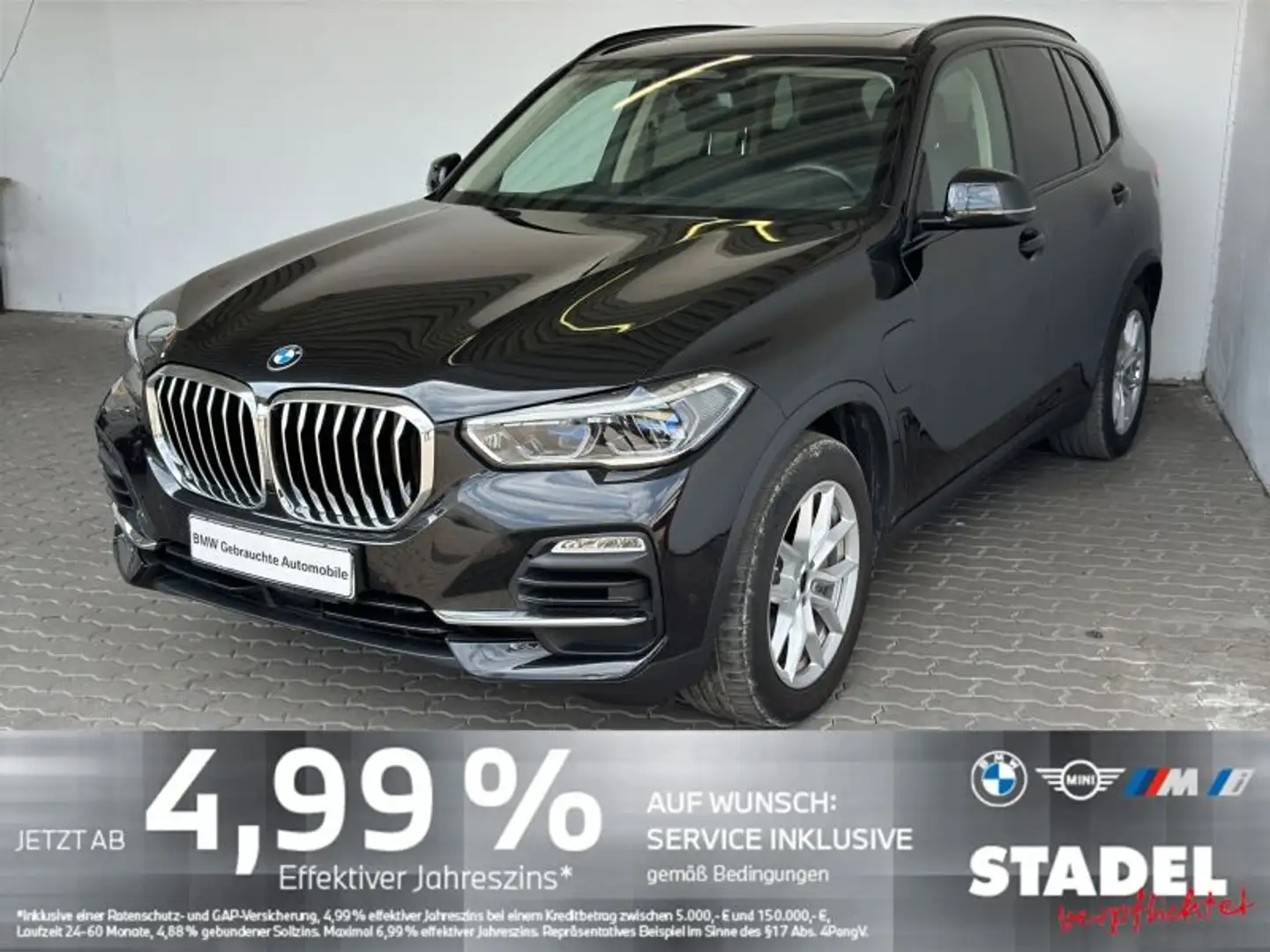 BMW X5 xDrive45e Navi.Laser.HuD.HarKard.ACC.RFK.Pano Schwarz - 2