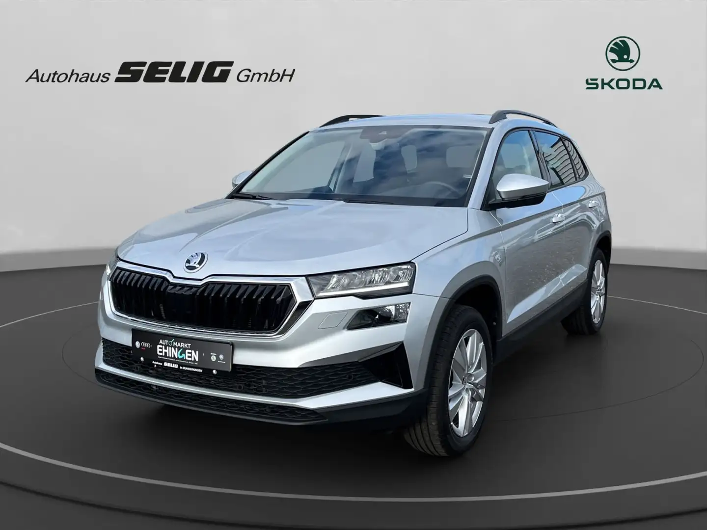 Skoda Karoq 1.5 TSI Selection, LED, Alu, Sitzhzg., PDC Zilver - 1