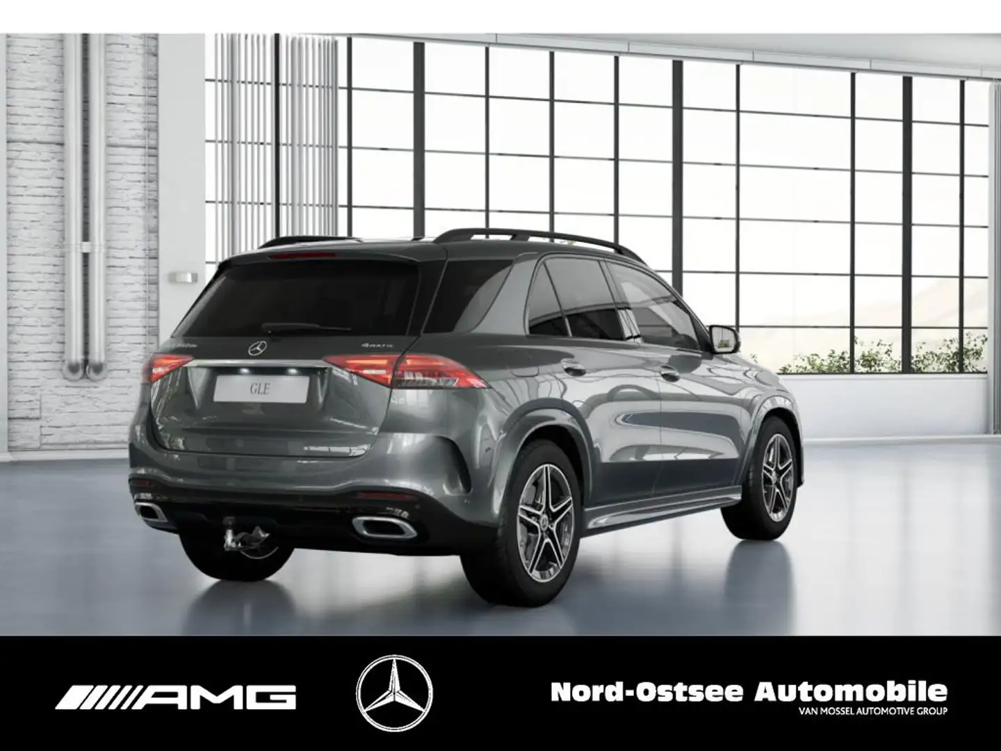 Mercedes-Benz GLE 350 de 4M AMG PREM.+ NIGHT PANO AHK 360° KAM Gris - 2