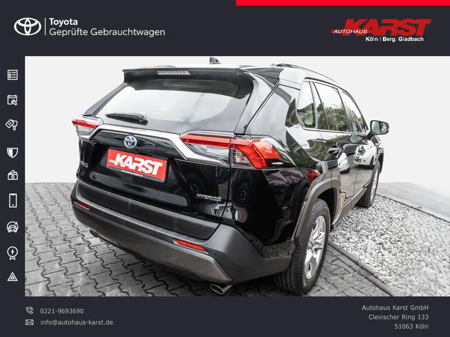 Toyota RAV 4 RAV4 2.5l Hybrid 5-Türer Sitzheizung, RFK Noir - 2