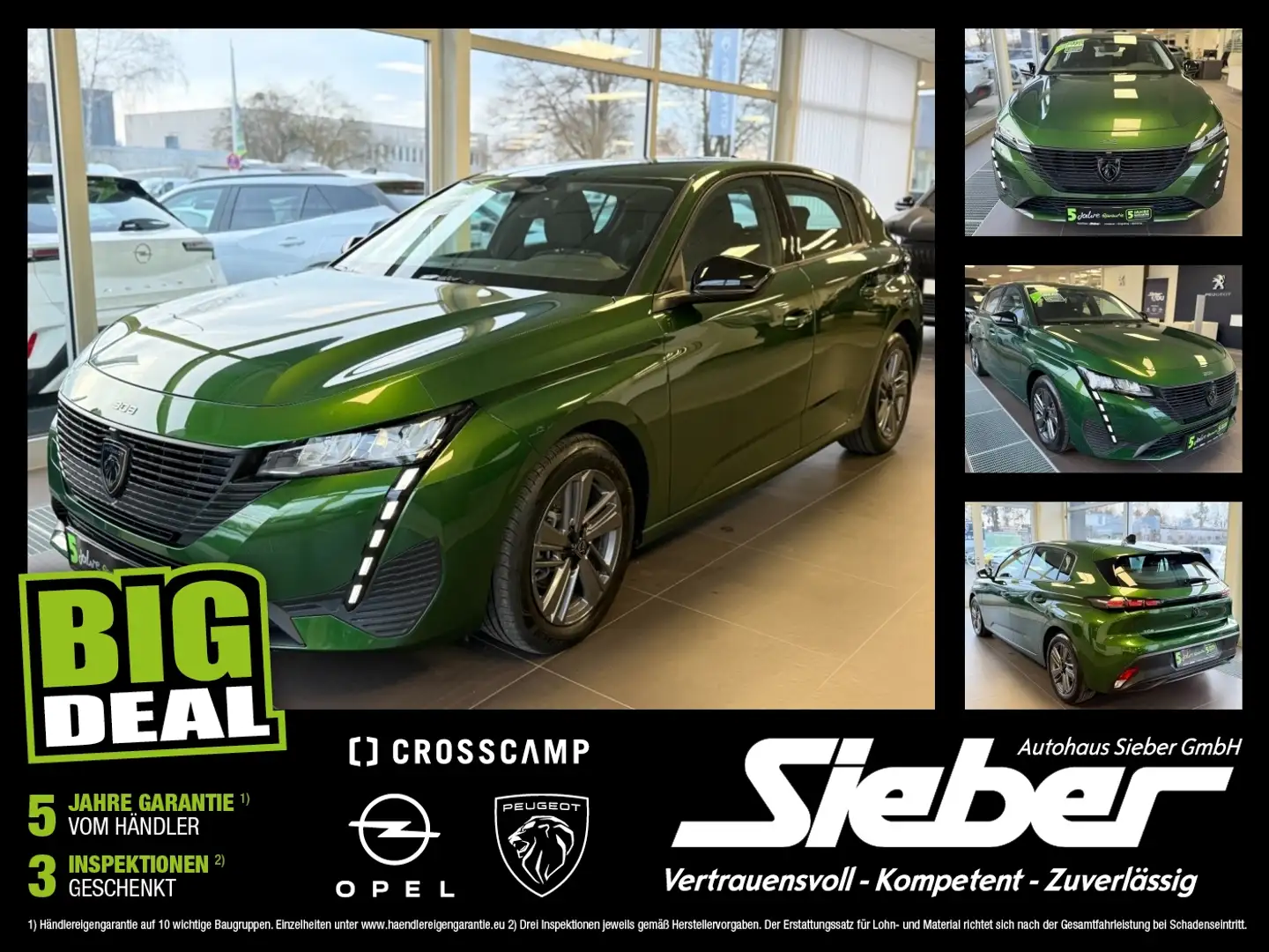 Peugeot 308 1.2 PureTech 130 Active Pack Tempomat*PDC Grün - 1