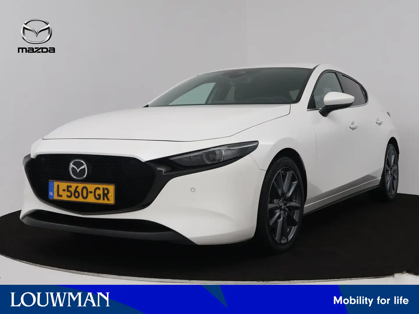 Mazda 3 2.0 e-SkyActiv-G M Hybrid 150 Sportive | Carplay | Weiß - 1