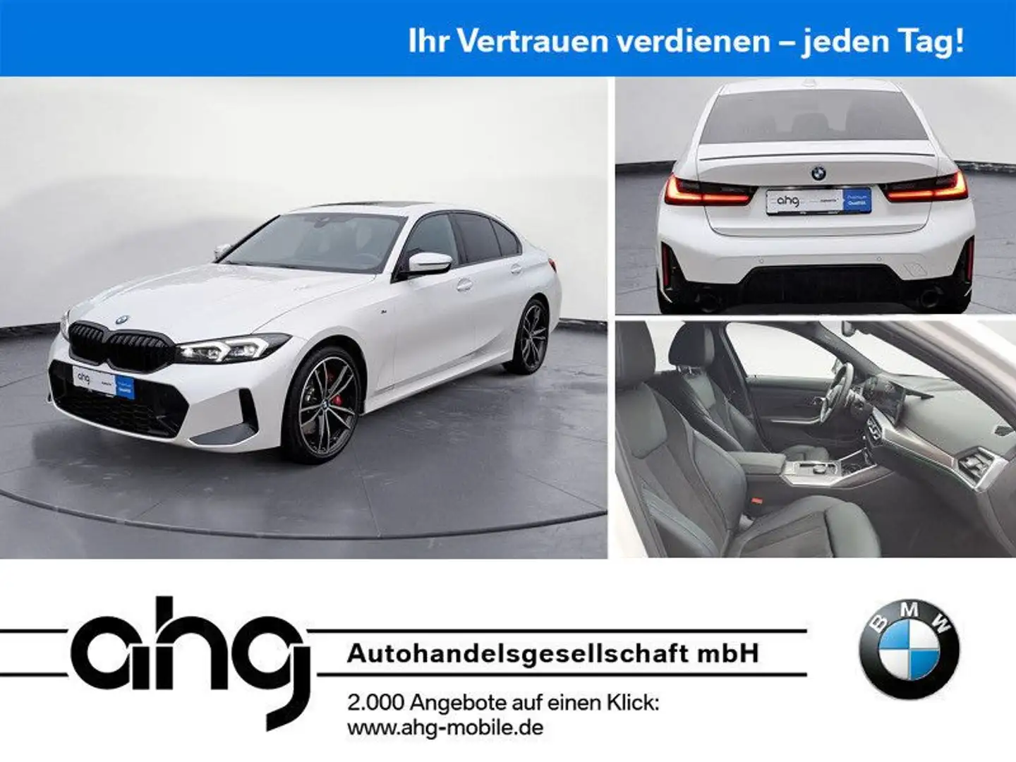 BMW 330 i xDrive M-Sport *Navi*el.Glasdach*LED*PDC*SH Weiß - 1