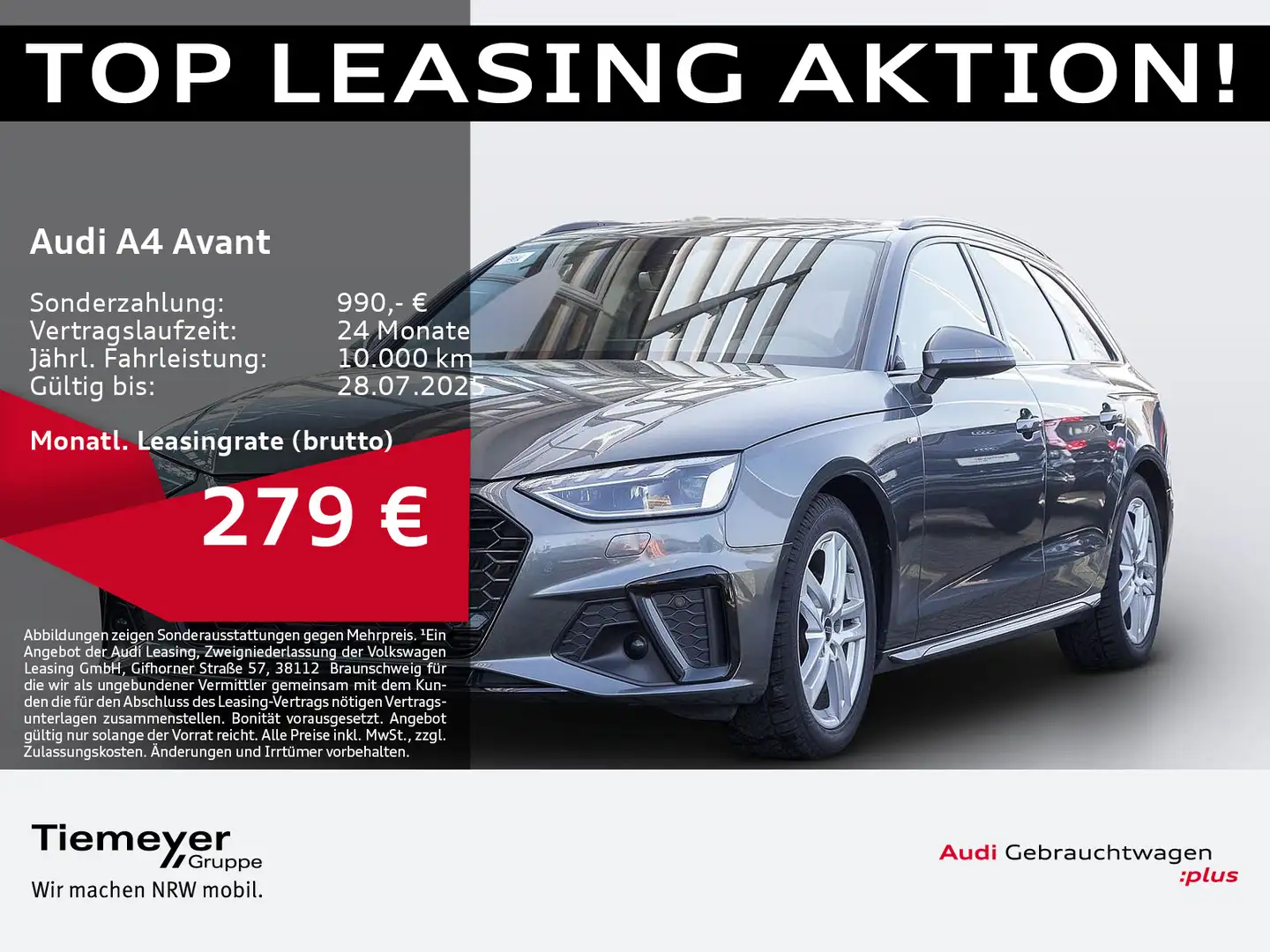 Audi A4 35 TFSI S LINE PANO LED LEDER KAMERA Grigio - 1