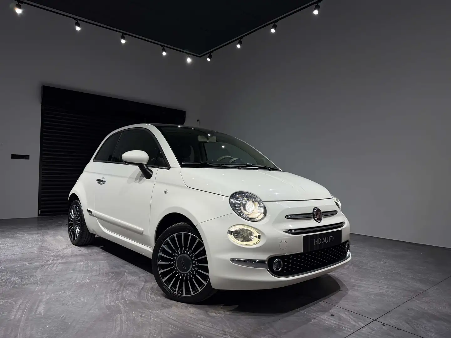 Fiat 500 1.2i ECO Lounge//BOITE AUTO//XENON//TOIT PANO/ Blanc - 2