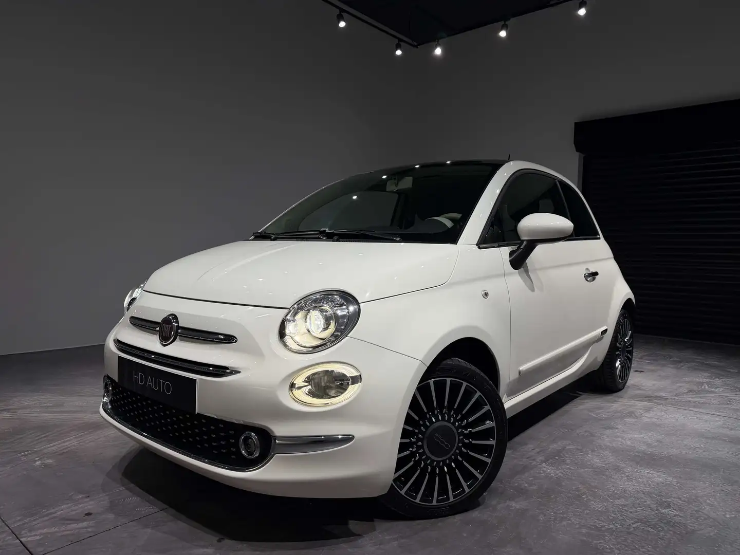 Fiat 500 1.2i ECO Lounge//BOITE AUTO//XENON//TOIT PANO/ Blanc - 1