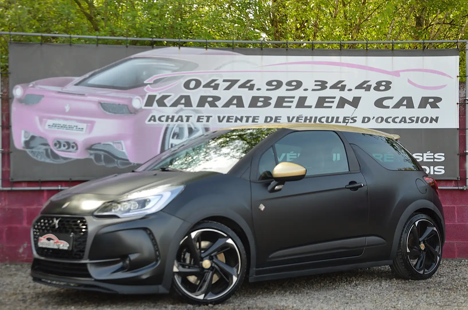 DS Automobiles DS 3 1.6THP Performance Black Mat NAV CAM CLIM 45.970KM Zwart - 1