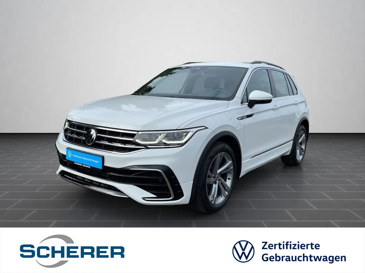 Volkswagen Tiguan 1.5 TSI DSG *R-Line* AHK Navi RFK SHZ ACC Weiß - 1