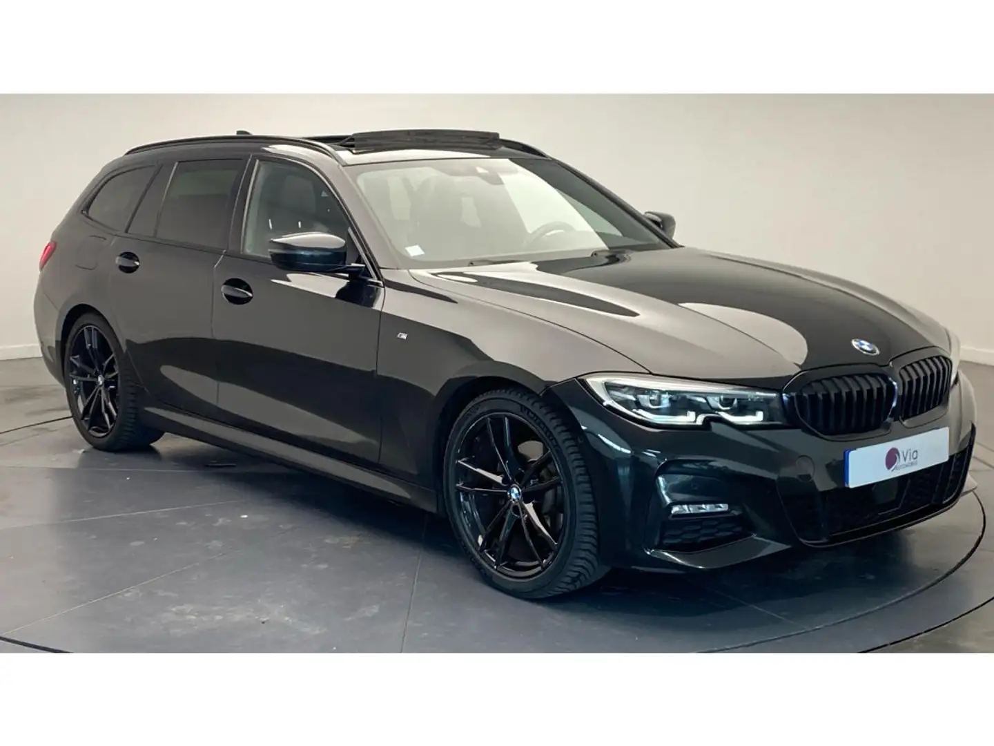 BMW 320 320d 190 G20/G21 Touring M Sport / Toit Ouvrant / Camera / Carplay / sièges cuir chauffant Noir - 2