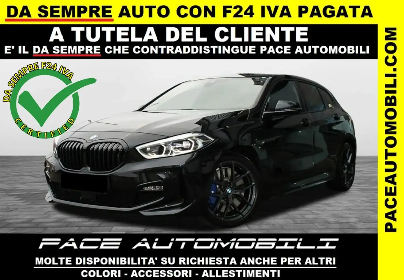 BMW 118 M SPORT M-SPORT FRENI M PERFORMANCE BLACK PACK 18" Nero - 1