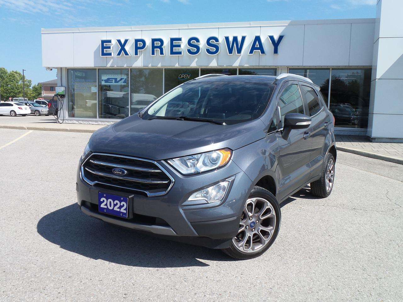 2022 Ford EcoSport TITANIUM, HEATED WHEEL, 17'S, SPORT DECAL! LOW KMS