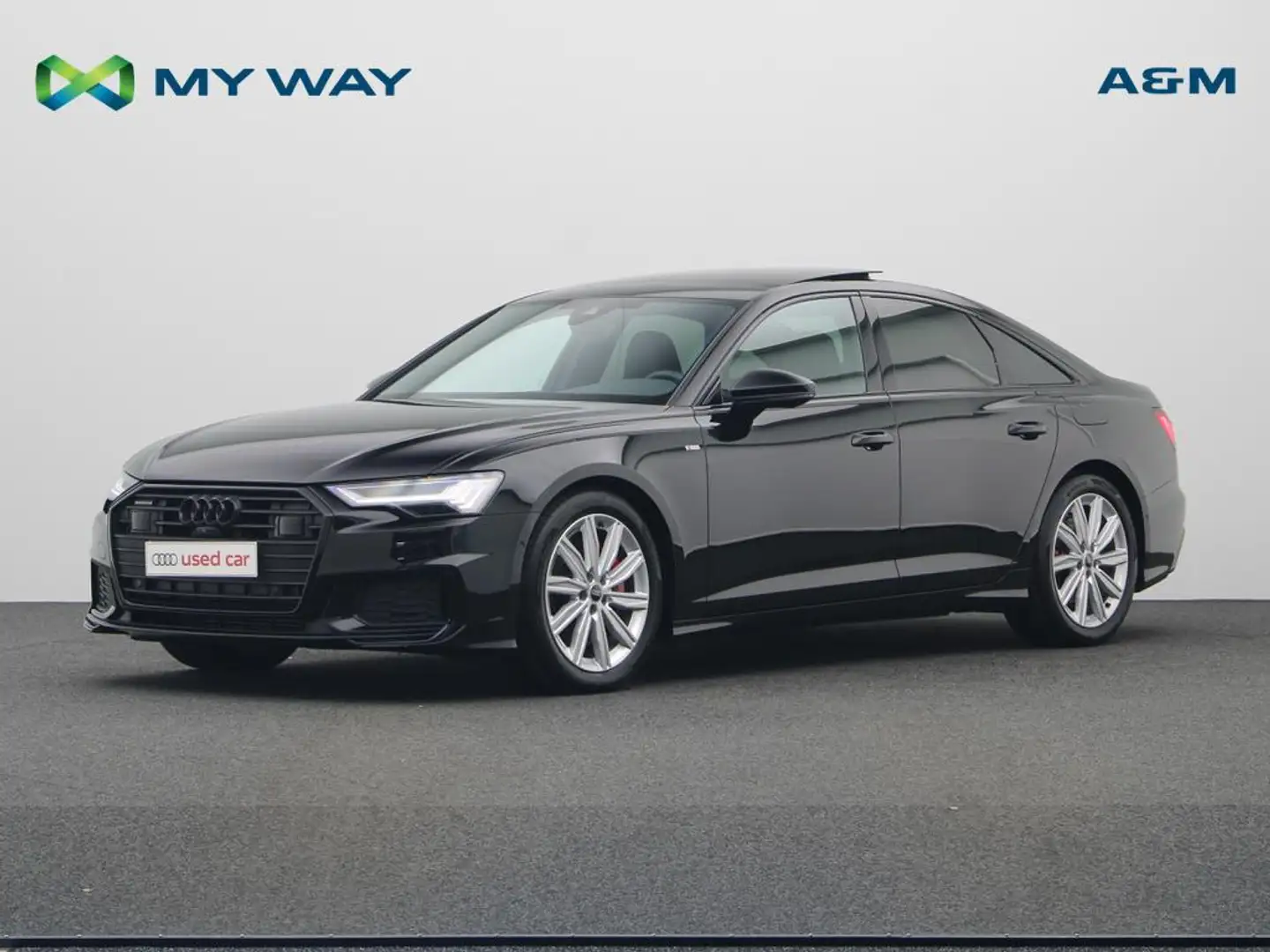Audi A6 PHEV S-LINE 55 TFSIe 367 PK S-TRONIC AUTOMAAT - PLUG IN Negro - 1
