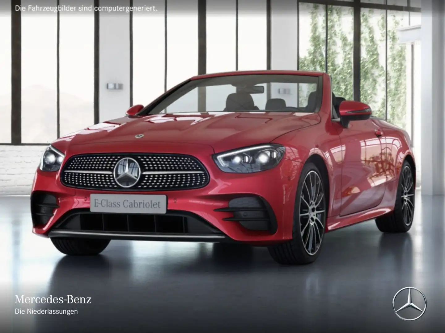 Mercedes-Benz E 200 Cabrio AMG+MULTIBEAM+KAMERA+20"+9G Rot - 2