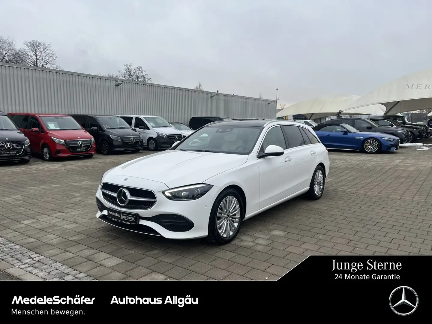 Mercedes-Benz C 220 C 220 T d 4M Avantgarde Pano 360° Standh. NP76 Blanc - 1