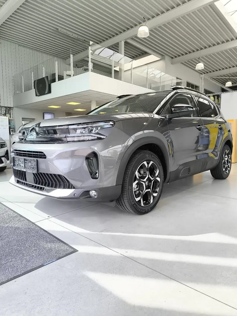 Citroen C5 Aircross 1.2HYBR.DEMO FULL OPT*ParkS.V/A+360CAM*Navi*AppCPm Gris - 1