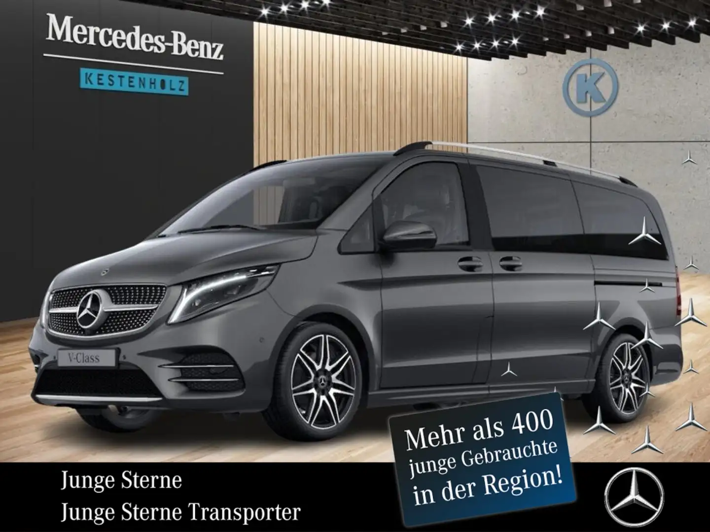Mercedes-Benz V 300 d 4M EDITION Lang *AMG*AHK*SHZ*LED*CARPLAY Gris - 1