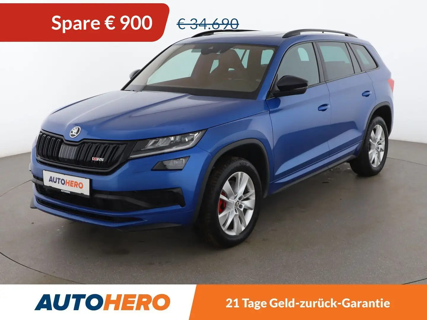 Skoda Kodiaq 2.0 BiTDI RS 4x4 *PANO*ACC*LED*CAM*AHK* Bleu - 1