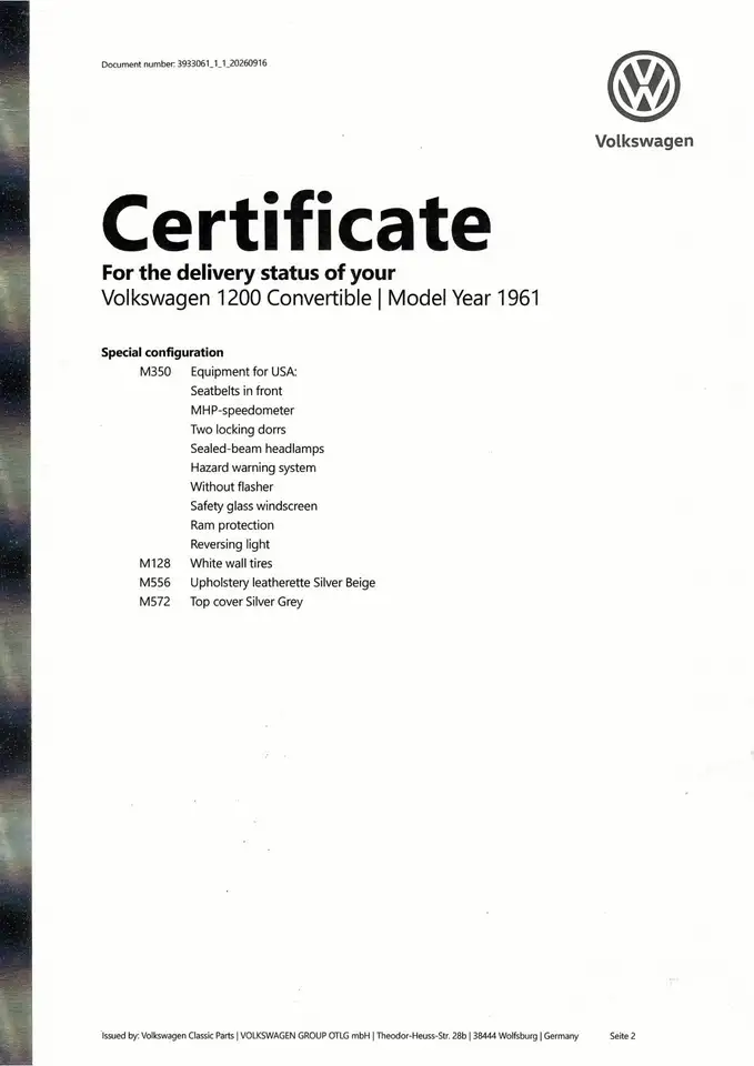 Volkswagen Kever Matching Numbers | Originele L390 Gulf Blue | Volk, foto 6