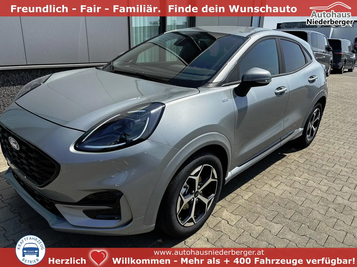 Ford Puma ST-Line 1.0 EcoBoost 125PS AUTOMATIK, SOLAR-SIL... Silber - 1